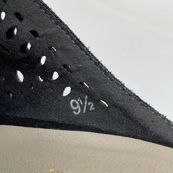 Seychelles Mule Women's 9.5 Black Cut Out Heels Shoes Pointed Toe - Picture 12 of 13